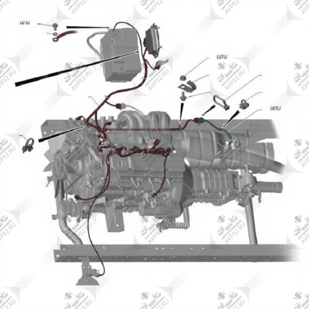 Жгут КМП СУД, Газель-некст, дв.УМЗ А274 «EvoTech 2.7» (Эвотех-УМЗ) с 10.2019г.
